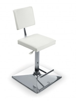 Taburete Oneida Tsu tapizado blanco - F. A. Porsche